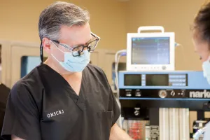 Dr. Bradley in surgery